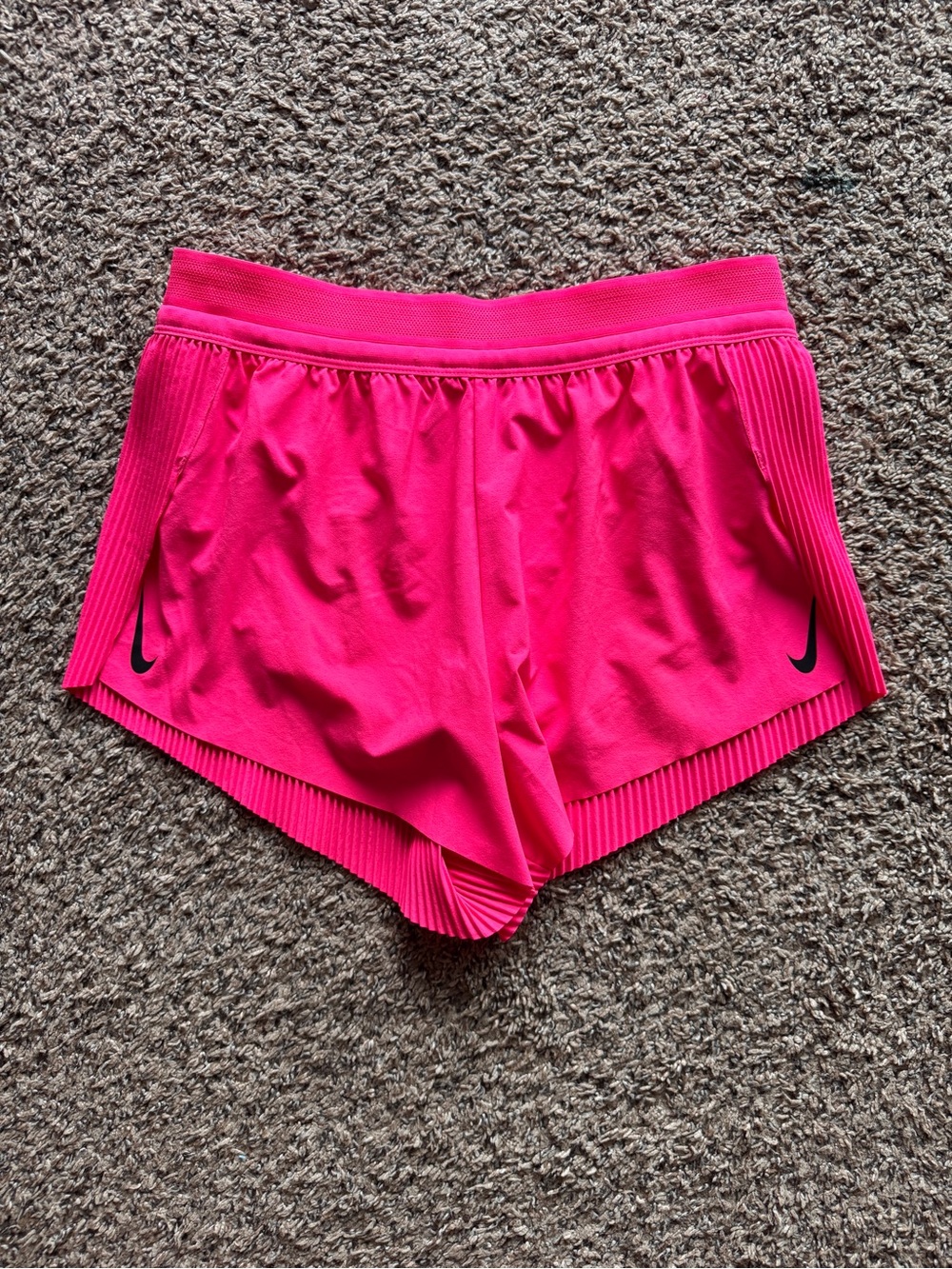 Nike AeroSwift Women's Dri-FIT ADV Mid-Rise 3" Barbie Hot Pink Running Shorts
